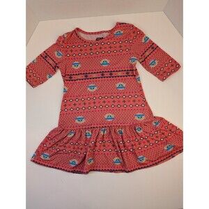 Star Wars Girls Pink Dress Size 4/5 Baby Yoda Face in Pattern